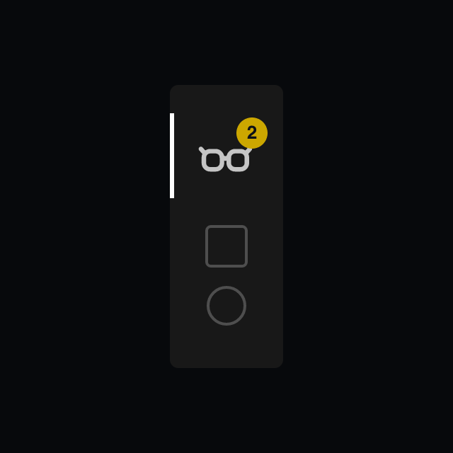 Activity-bar count badge appears when an agent is waiting on you